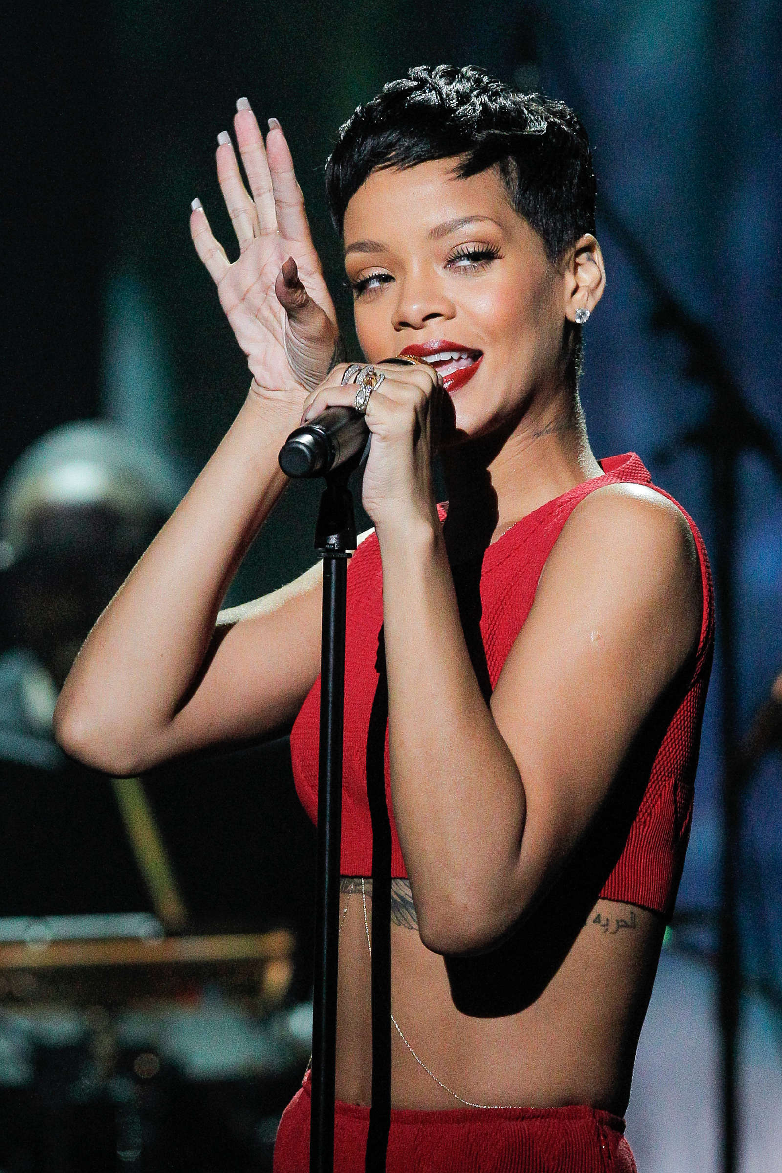Rihanna performs at 2012 La Chanson De L'Annee in Paris